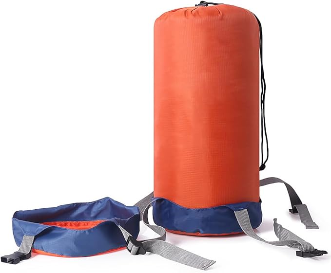 3pcs Compression Stuff Sack Set Lightweight Sleeping Bags Storage Compression Sack More 40% Storage for Camping Hiking Space Saving Gear for Camping Traveling Backpacking(6L+15L+25L)