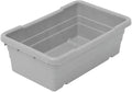 HUBERT Grey Stack N Nest Tote - 25 L x 16 W x 8 1/2 D