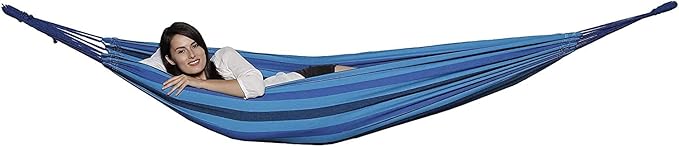 Trekmate Breathable Cotton Fabric Canvas Single Person Brazilian Hammockfor Camping Outdoors Gear Backpack Hiking HuntingBackyard