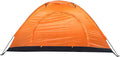 Haofy Outdoor Tent Lightweight Portable Single Person Camping Tent with Round Door and Skylight for Camping Fishing Climbing (Orange)