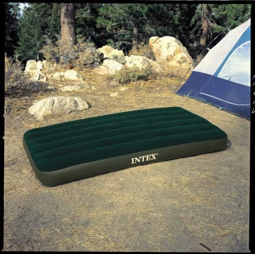 Intex Prestige Downy Airbed Kit with Hand Held Battery Pump Twin