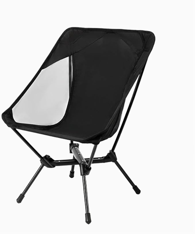 Lightweight and Comfortable Black Beach Chair Outdoor Camping Aluminum Alloy Ultra-Lightweight Dual-Purpose Folding Chair Khaki Suitable for Mountaineering and Hiking Camping Multi-Color Avail