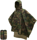 Large Waterproof Camping Blanket Wearable Poncho Liner Packable Weatherproof Warm Quilt for Outdoor HikingTravelPicnicStadiumCamouflage