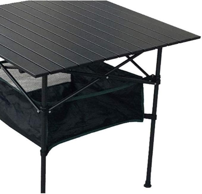 Portable Camping TableAluminum Folding Table Ultralight Camp Table with Carry Bag Collapsible Table Top with Storage Bag Outdoor Dining Table