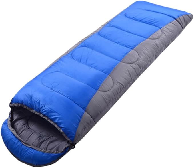 Winter Thickened Outdoor Camping Warm Envelope with Drawstring Hood for Hiking Backpacking and Cold Weather Survival Activities