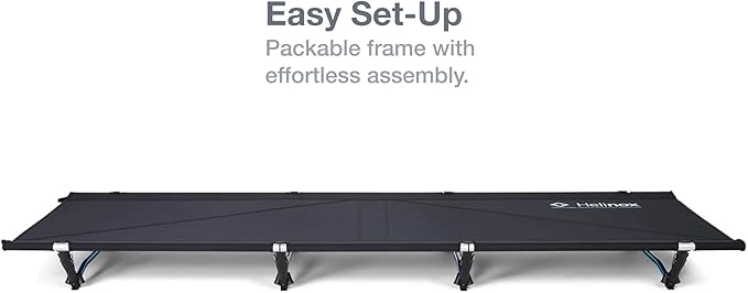 Helinox Cot Max Lightweight Compact Collapsible Portable Camping Cot Blackout (2026)