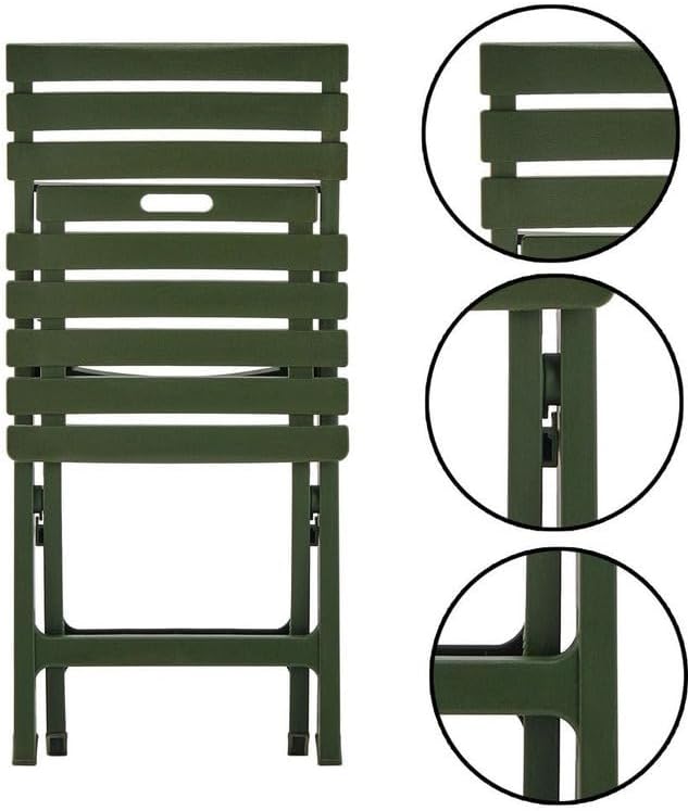 Terrasse Folding Chair – Versatile Camping Chairs Armless Folding Camping Chairs All-Weather Outdoor Patio Chairs Travel-Friendly Lawn Chairs Folding &amp Comfortable Beach Chairs (2 Avocado Gree