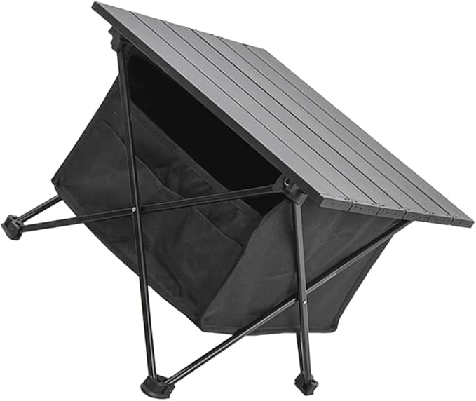 Folding Table Portable Outdoor Desk Easy to Clean Lightweight for Camping Beach Snacks Picnics and Tailgating Convenient Carry Bag