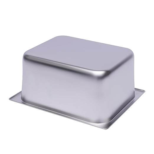 6 Pack Hotel Pans 6 Deep Stainless Steel Steam Table Pan Restaurant Steam Table Plate Commercial Food Storage Containers for Hotel Cafeteria Party 12.99 L x 10.24 W