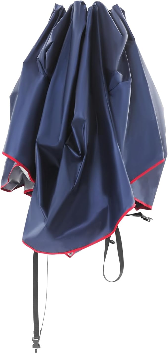 13.78x7.2ft Car Canopy Umbrella Car Sun Shade Umbrella Cover Tent with Wind-Proof Ropes Portable Folding Roof Tent for Cars Protection (Navy Blue)
