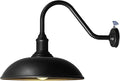 Large 18in Dusk to Dawn Outdoor Barn Lights Classic Gooseneck Light Up The Night Suitable for Porch Farmhouse Garage Lighting