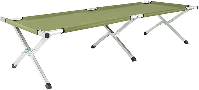 Portable Folding Camping Cot with Carrying Bag Army Green for Adults for Outdoor Travel Hiking Home