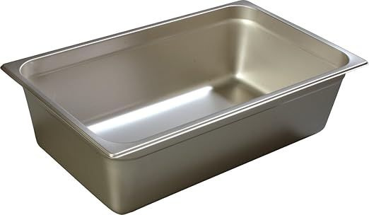 Carlisle DuraPan Steam Table Pan full-size 22 qt. 6 deep reinforced corners stackable anti-jam dishwasher safe 24 gauge 18/8 stainless steel NSF 607006
