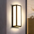50W 15.16inch LED Outdoor Wall Sconce Light Black Aluminum 5000LM Super Bright Super Long Rectangle IP65 Waterproof Exterior Lighting for House Patio Porch Yards