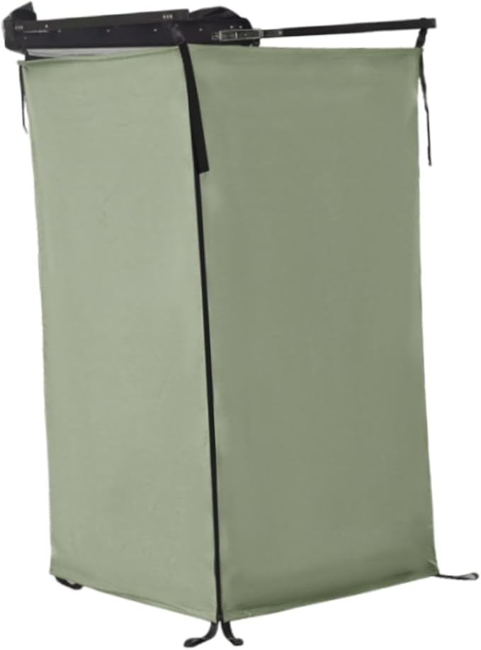 Vehicle Side Shower Tent Privacy Shelter Bathroom Outdoor Changing Dressing Room Restroom Shower Room for Beach Van Lands Dark Green