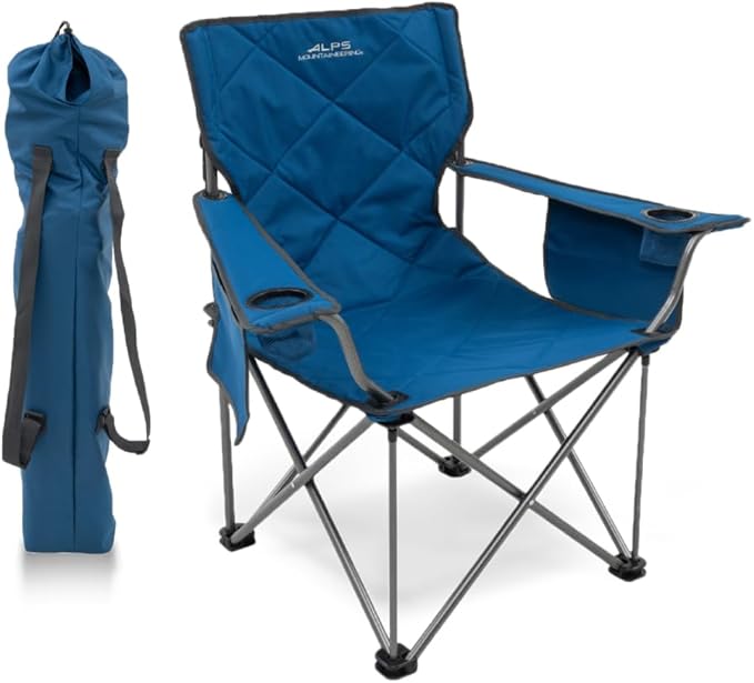 ALPS Mountaineering King Kong Camping Chairs for Adults with Mesh Cup Holders and Pockets Built Durable and Reliable with Compact Foldable Steel Frame