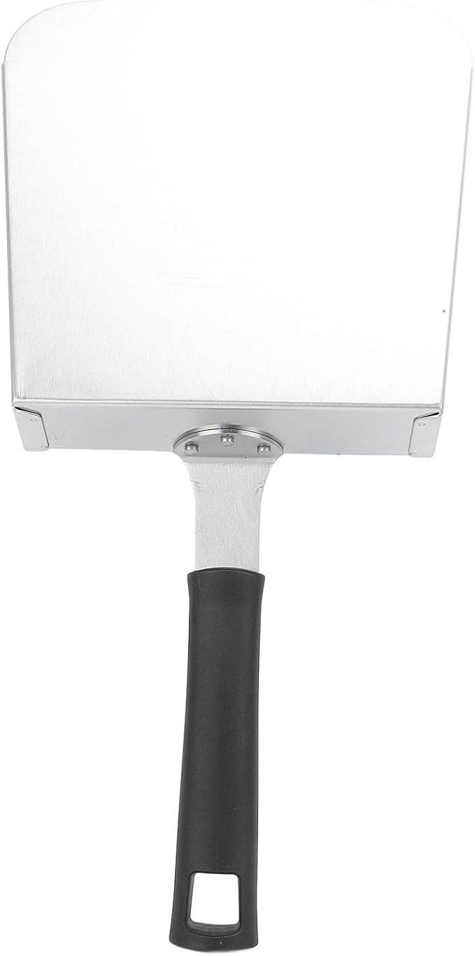Stainless Steel Food Shovel | Wide Griddle Scoop for Burgers/Stir Fry/Bagged Foods | Ergonomic Handle Non - Marring Perimeter Commercial &amp Home Kitchen Use