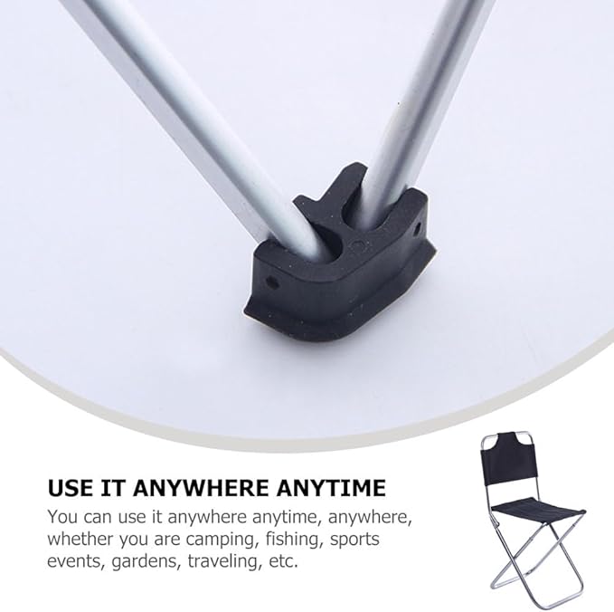 Lightweight Outdoor Foldable Fishing Chair with Backrest Portable Aluminum Camping Stool for Hiking Beach Garden
