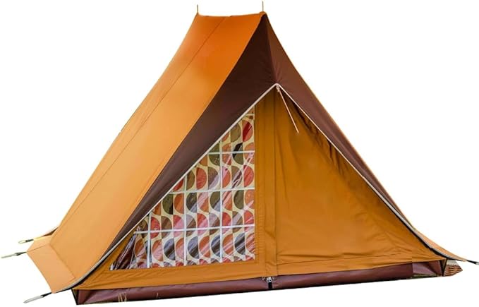 Wild Luxury Vintage TC Cotton Camping Tent 2 Person Flying House Style Canvas Shelter Waterproof &amp Breathable Glamping Tent