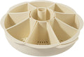 Veggie Tray Drain Basket Practical Multipurpose Round Rotation Kitchen Vegetable
