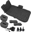 Zone Tech Inflatable Car Travel Air Mattress Back Seat- Pump Kit Premium Quality- Vacation Camping-Sleep Automotive Bed with 2 Air Pillows Car SUV Universal Fit