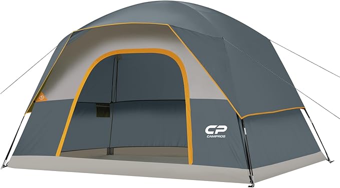 Tents for Camping 6 Person Tent Waterproof Windproof Double Layer Family Camping Tent Easy Setup Dome Tent with Large Mesh Windows &amp Wider Door for Outdoor Camping &amp Hiking