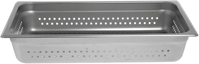 HUBERT Steam Table Pan Hotel Pan Full Size Perforated Stainless Steel - 4 D