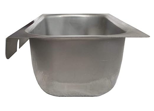 Commercial Kitchen Restaurant Duty Canopy Hood Grease Cup- Removable Keyhole Mount 2.5” Deep