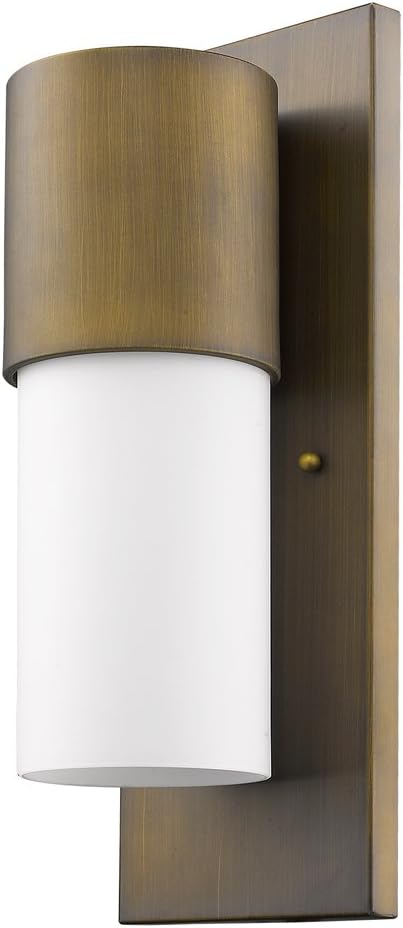 Acclaim Lighting 1511RB Contemporary Modern One Light Wall Mount from Cooper Collection in Brass Finish