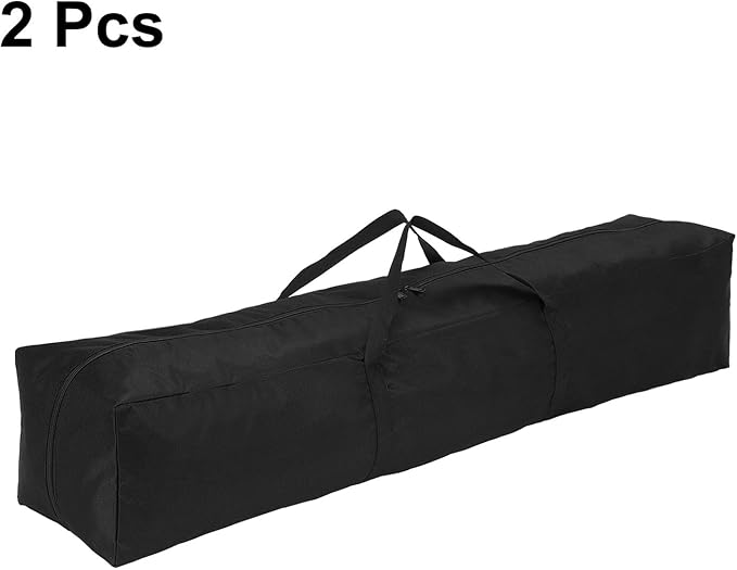 HARFINGTON 2pcs Camping Chair Replacement Bag 47.2 x 7.9 Folding Chair Carry Bag Oxford Cloth Storage Tent Bag with Handle Strap for Travel Outdoor Camping Sports Black