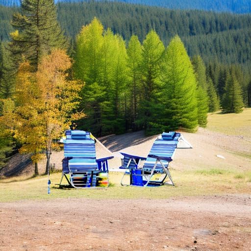LEMBERI Backpack Beach Chairs for Adults1/2 Pack Folding Heavy Duty Camping Chair with Large Pockets and Cup HolderAdjustable high Beach Lounge Chairs with Towel Rack for OutdoorTravel (2 Blue)
