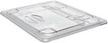Cambro 20CWL135 FlipLid Food Pan Cover 1/2 size hinged clear - Case of 6