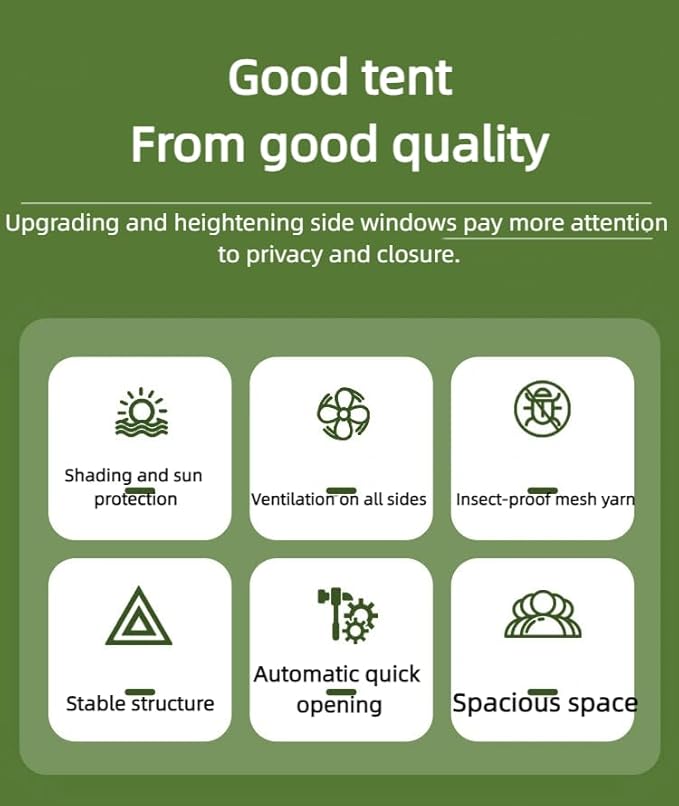 2-4 Tent Camping Tent with rain Protection Device Waterproof Camping Tent Easy to Build Portable Family Tent with Windows.