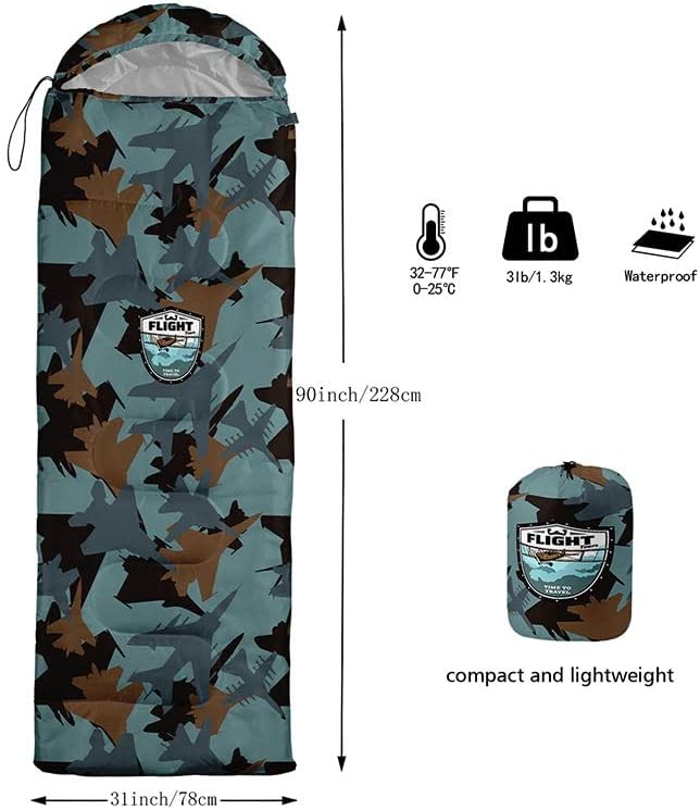 Sleeping Bag for Kids AdultsBrown Giraffe Fur Pattern-Lightweight Warm Portable Outdoor Indoor-Waterproof Cold Weather Resistant Sleeping Bag for Camping Hiking