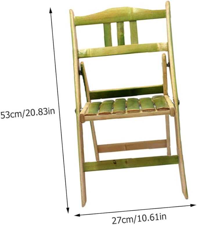Bamboo Folding Chair Outdoor Beach Chair Comfortable Backrest Strong Stable