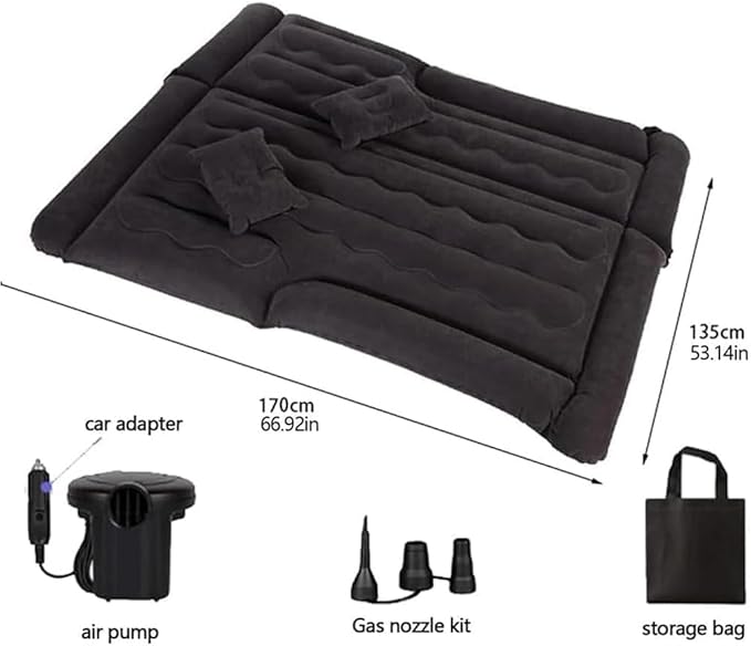 Car Air Mattresses for Odyssey 2011-2017Inflatable Bed Mattress with Electric Air Pump Portable Sleeping Pad for Travel Camping Trunk &amp Back SeatBlue