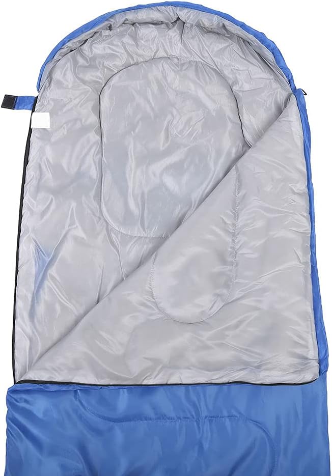Lightweight Sleeping Bag for Adults | Cotton Envelope Design for Travel/Camping/Hiking | Portable with Storage Bag | Sturdy Dual Zipper 10℃ - 20℃ Comfort Range