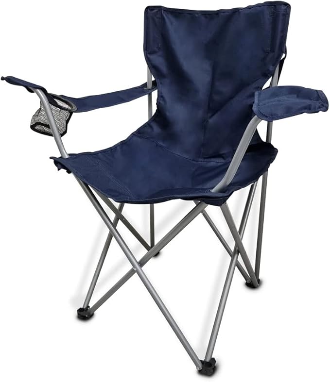 SEDLAV Camping Chair Folding Camp Chair with Built-in Cup Holder Portable Camping Chair Foldable Chair for Camping Outdoors Lawn Sports Tailgating Backyard Beach
