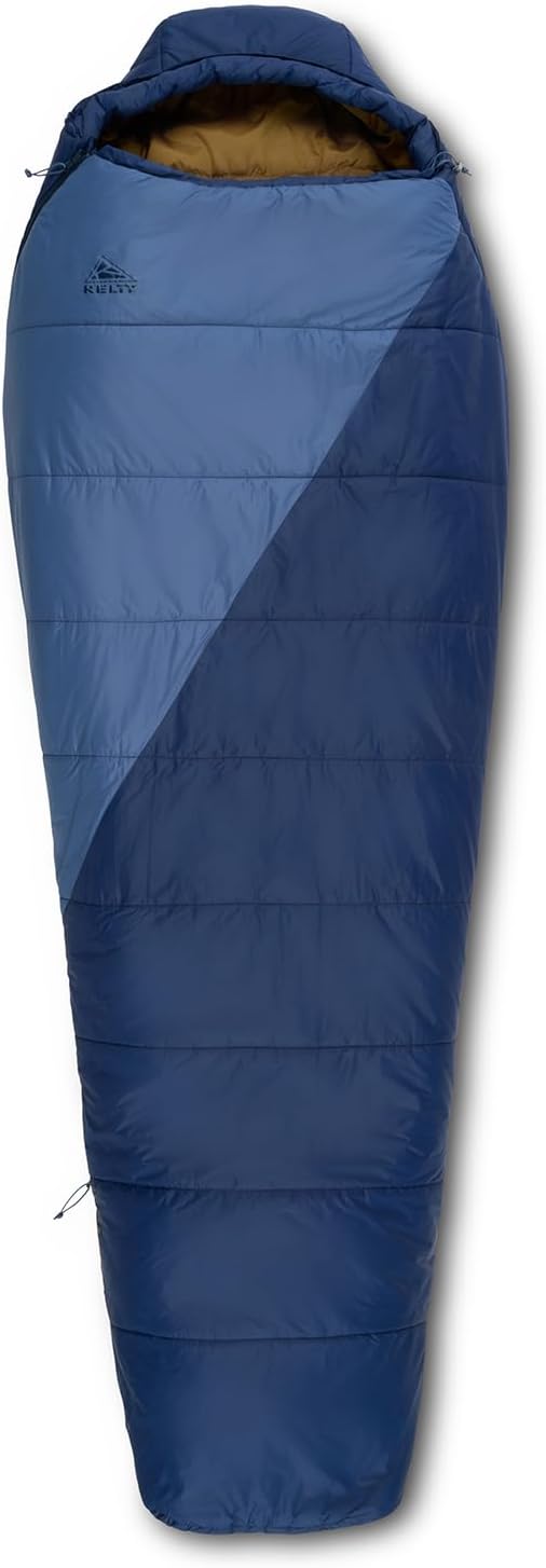Kelty Cosmic Synthetic Fill 20 Degree Backpacking Sleeping Bag – Compression Straps Stuff Sack Included