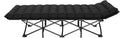 Folding Camping Cot Portable Ultralight Camping Bed Outdoor Fishing Assisted Recliner Foldable Single Person Simple Bed Tourism Equipment(66X176 Black3)
