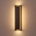 15.7'' LED Wall Lights Black Sconces Set of 2 Exterior Lighting Fixtures Modern Wall Sconces 3000K Warm White Front Porch Light Exterior Wall Light Waterproof Wall Sconce Light for House Patio