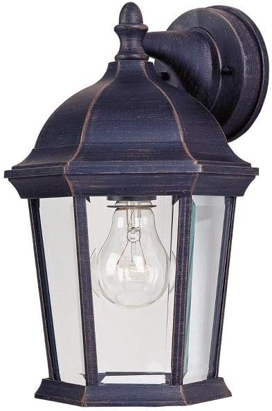 Maxim Cast-One Light Outdoor Wall Mount in Early American Style-8 Inches Wide by 12 inches high-Empire Bronze Finish