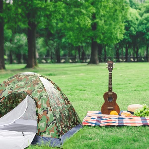 3-4 Person Camping Dome Tent with Waterproof Oxford Floor UV-Resistant Polyester Cover Easy Setup Lightweight Outdoor Shelter for Hiking Backpacking &amp Weekend Adventures