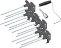 1Set Tent Stakes Durable Outdoor Camping Tent Pegs Reusable Canopy Anchors for Beach Gazebo and Garden Use Tent Accessories