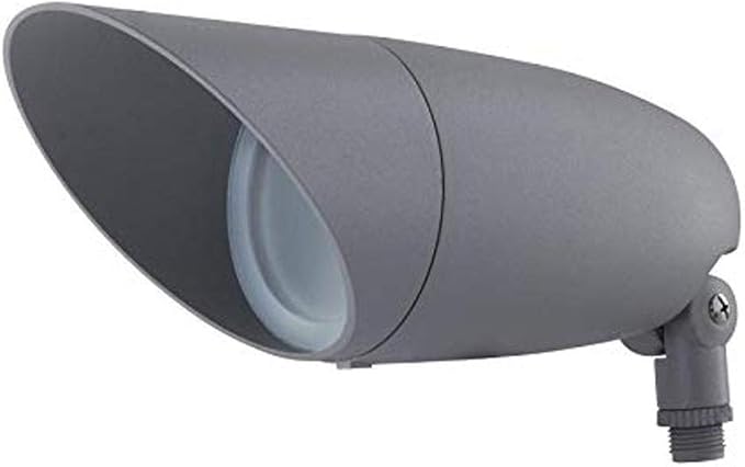 Nuvo 62/1208 One Light 12.2-Inch LED Landscape Floodlight 12W/120V 3000K/1240 Lumens Light Gray