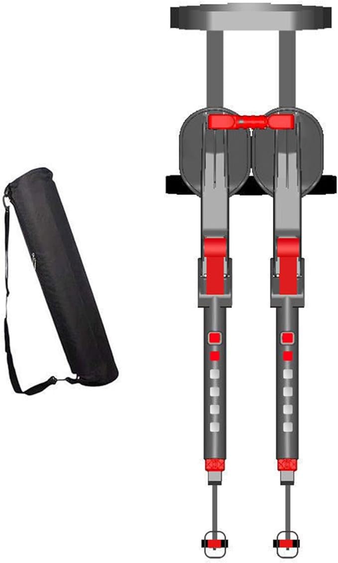 Invisible Stool Exoskeleton Chairless - Wearable Chair Portable Walking Seat Adjustable Outdoor Seat 5 Levels of Height Adjustable(Red)