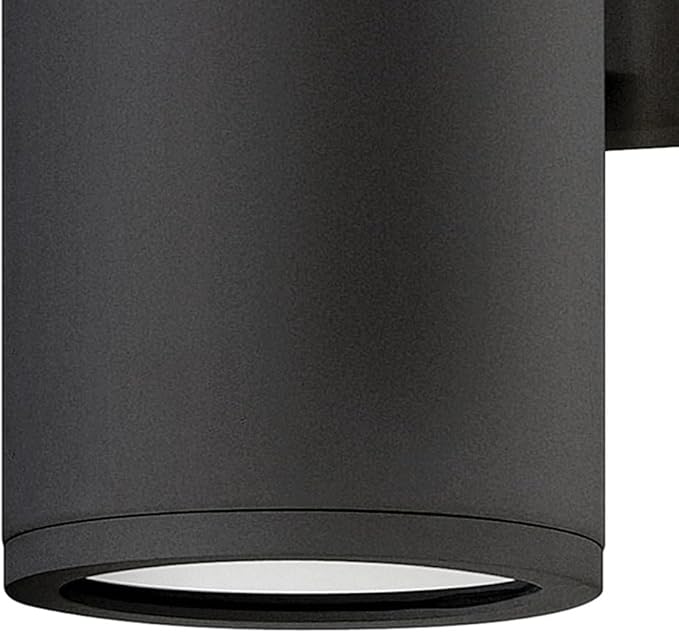 Hinkley Silo Small Outdoor Integrated LED Up/Down Wall Lantern Rust and Corrosion-Resistant Dark Sky Compliant Black