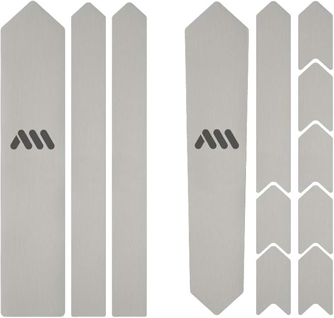 Bike Frame Protection Kit - 18-Piece Clear Film for Gravel &amp Road - Ultra-Light 200µm PVC Scratch-Resistant Easy DIY Install