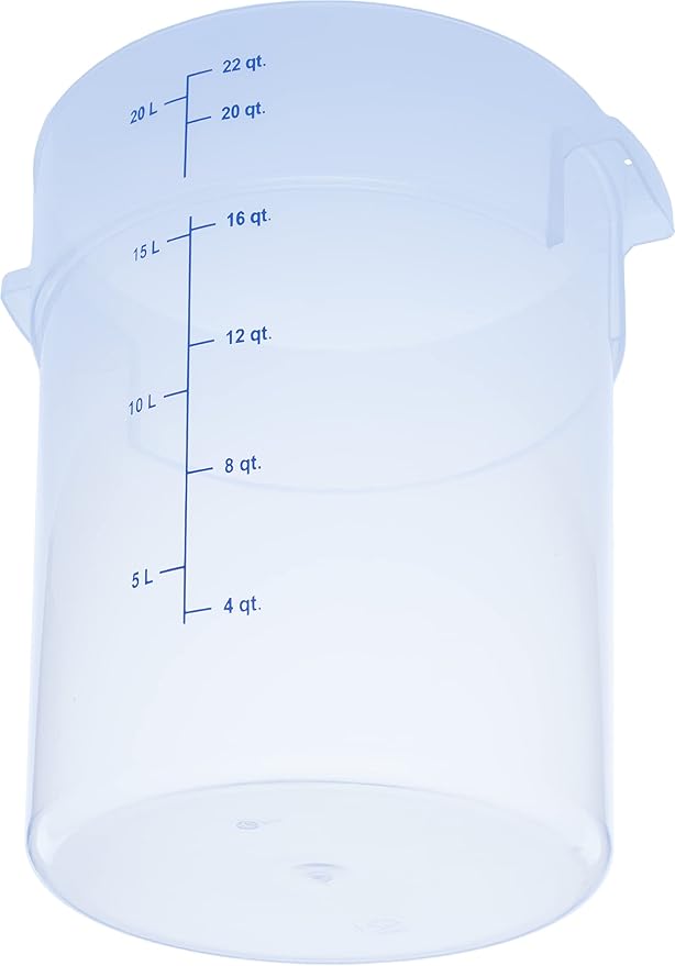 Carlisle FoodService Products None Container 22 Quart (Pack of 6) Clear