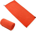 Portable Fleece Outdoor for Adults with Adjustable Zipper Opening Breathable Warmth and Compact Storage Bag Ultralight Camping Gear for Hiking Backpacking and Trekking in Orange